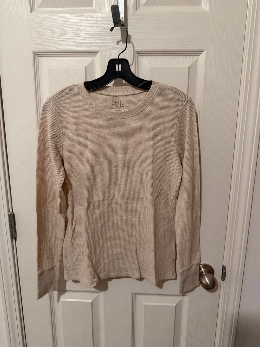Bundle of 2:
Time and Tru Beige Crew Neck Thermal long sleeve t shirt